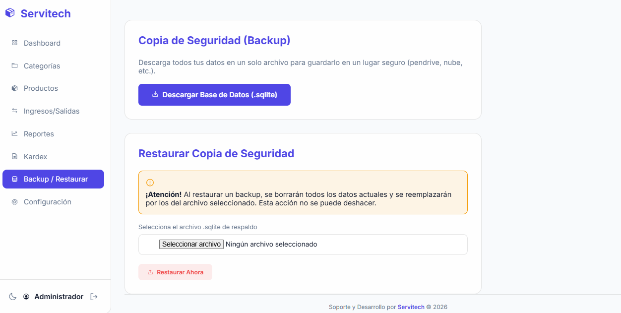 Gestión de Backups